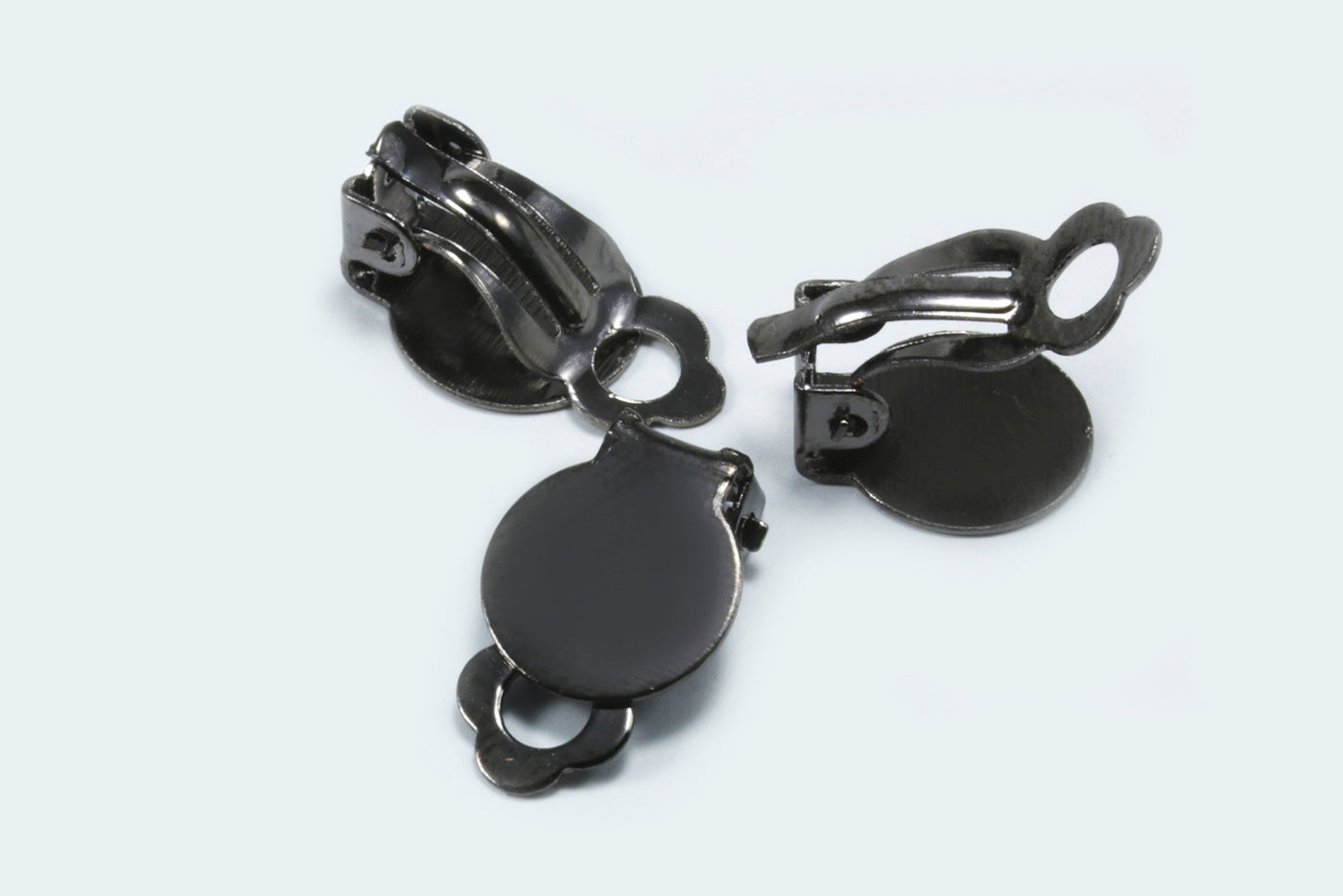 Ohrclips mit Klebeplatte, 18 x 10 x 6 mm, 10 Stück