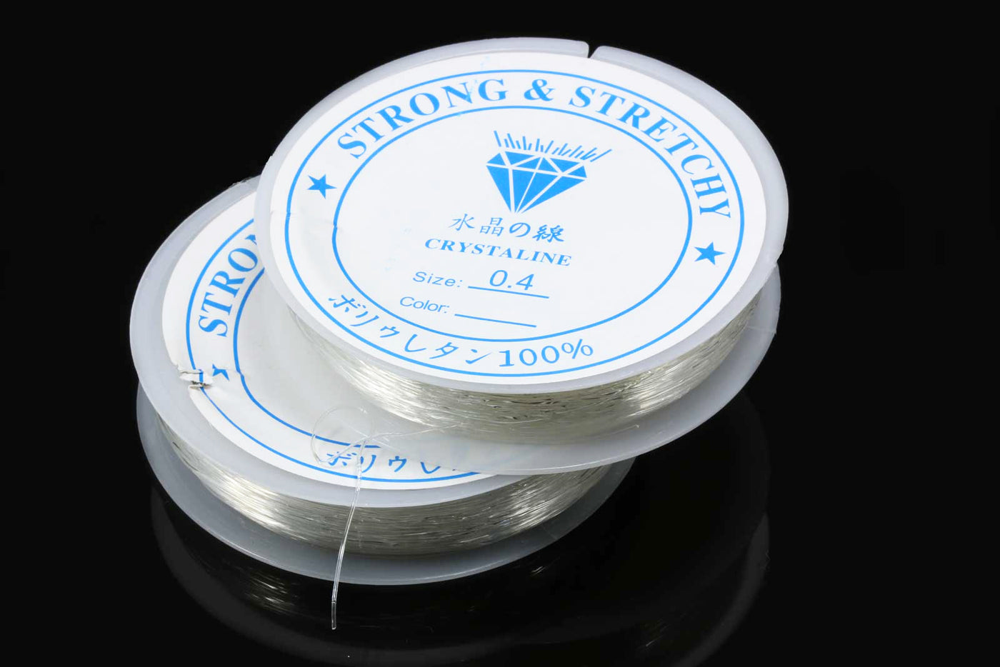 Gummifaden elastisch, 0,4/0,5/0,6/0,7/0,8 mm, transparent