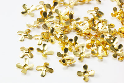 Perlenkappen, Ø 8,5 mm, goldfarben