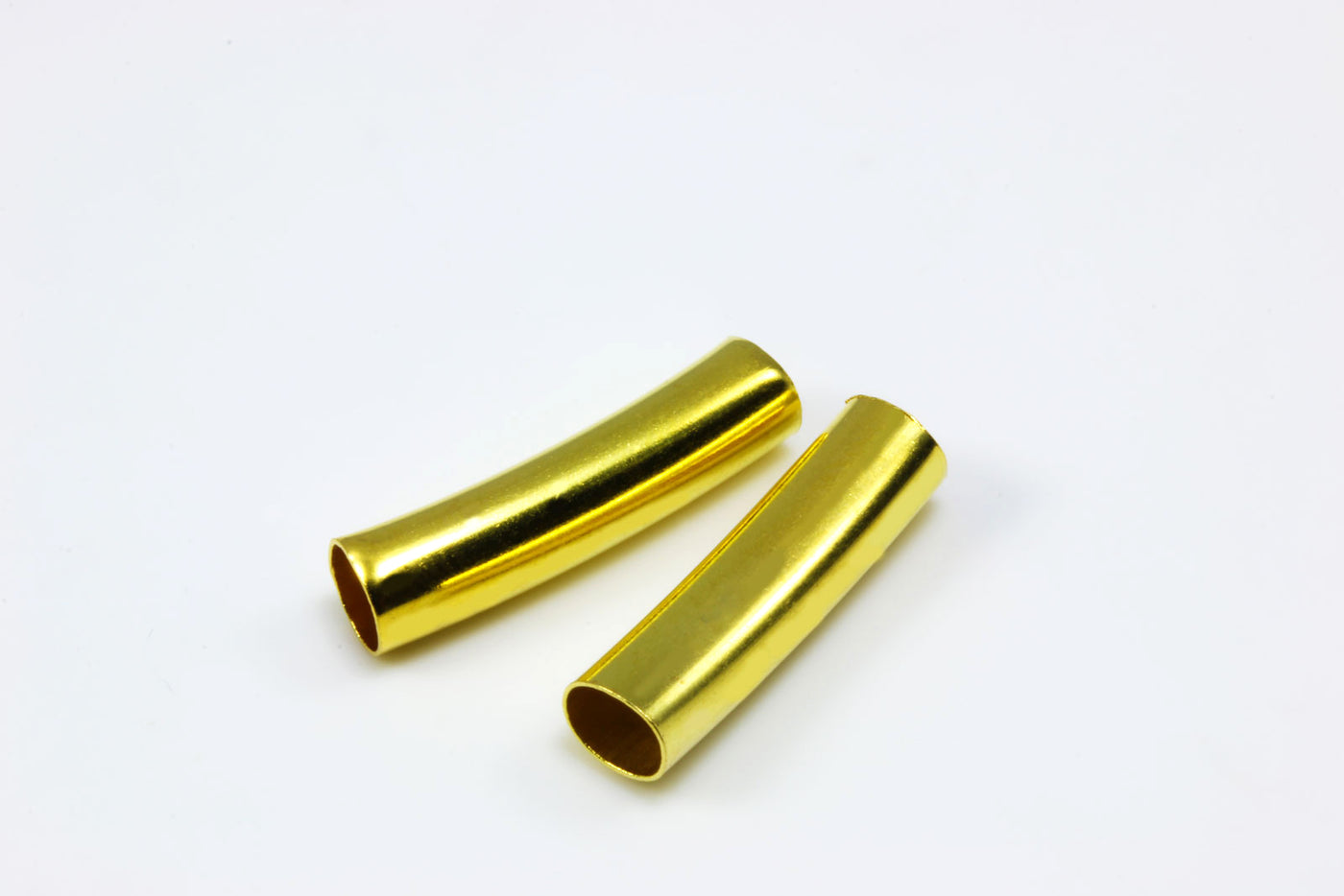 Metallröhrchen, 20 x 5 mm, gebogen