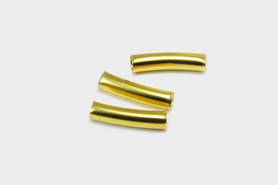 Metallröhrchen, 20 x 5 mm, gebogen