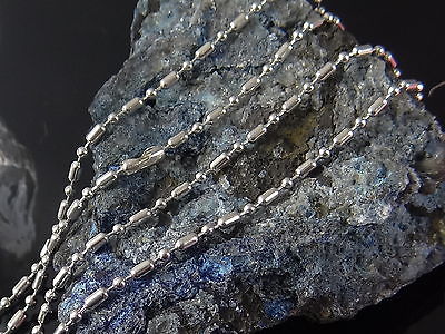 Kugelkette mit Klemmverschluss aus Edelstahl, Ø 2,4 mm, ab 35 cm bis 60 cm
