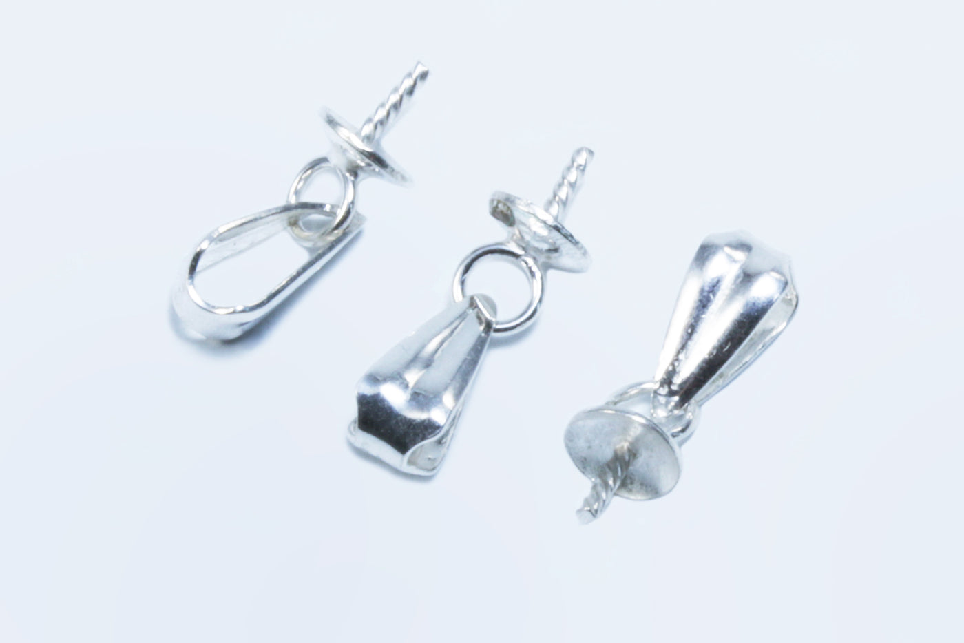 Collierschlaufe mit Stift aus 925 SILBER, 6,5 x 3,2 x 3 mm