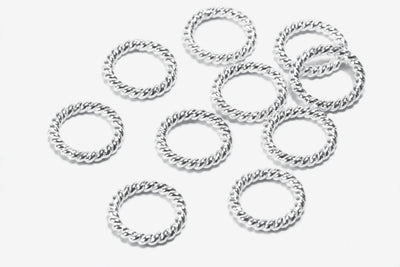 Ring Verbinder aus 925 Silber, Ø 6 mm, geschlossen
