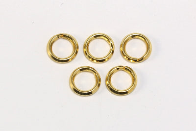 Spaltringe aus 925 Silber vergoldet, Ø 5 / 6 mm
