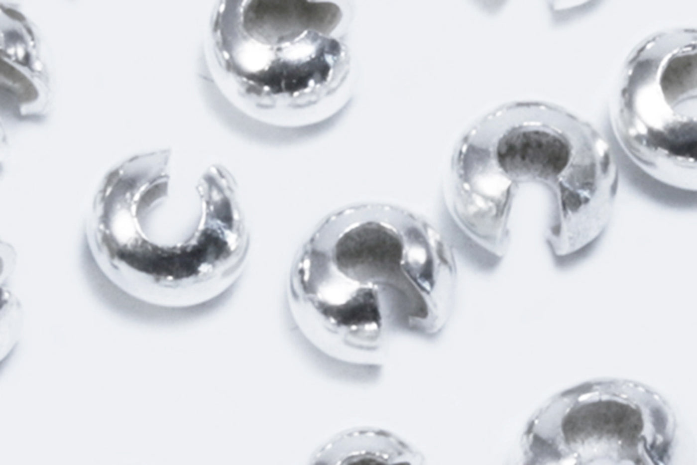 Kaschierperlen aus 925 Silber, Ø 4 mm