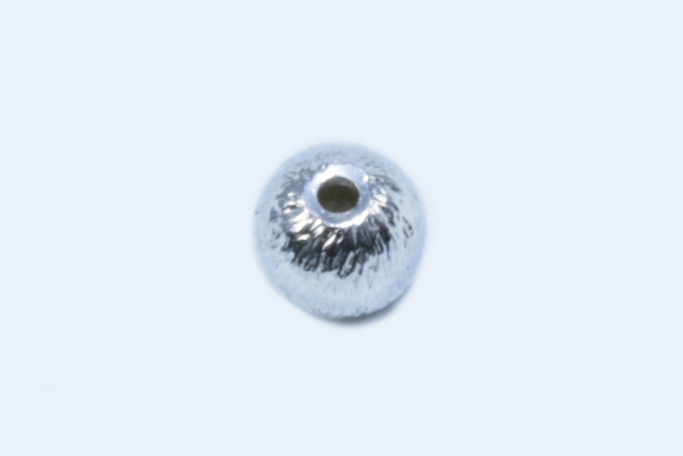 Perlen aus 925 Silber, Ø 2 mm, gebürstet