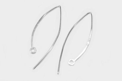 Ohrhaken aus 925 SILBER, 34 x 15 mm, 1 Paar / 2 Stück