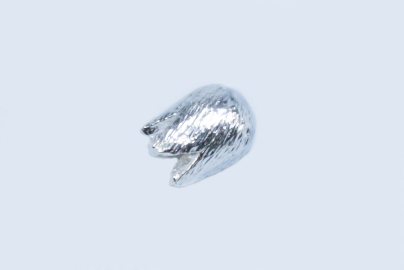 Tulpen aus 925 Silber, 7 x 5,7 mm, gebürstet