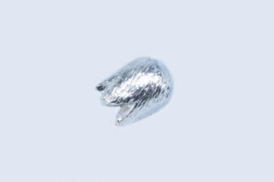 Tulpen aus 925 Silber, 7 x 5,7 mm, gebürstet