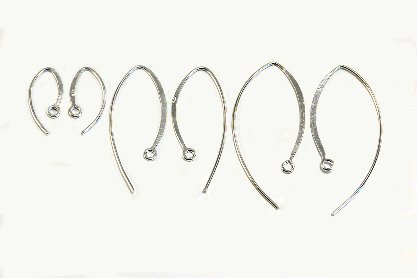 Ohrhaken aus 925 SILBER, 20 x 10 mm