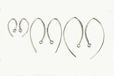 Ohrhaken aus 925 SILBER, 20 x 10 mm