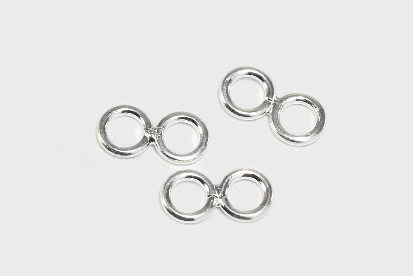 Doppelöse aus 925 Silber, Ø 5 mm