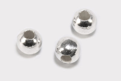 Perlen aus 925 Silber, Ø 6 mm, glatt