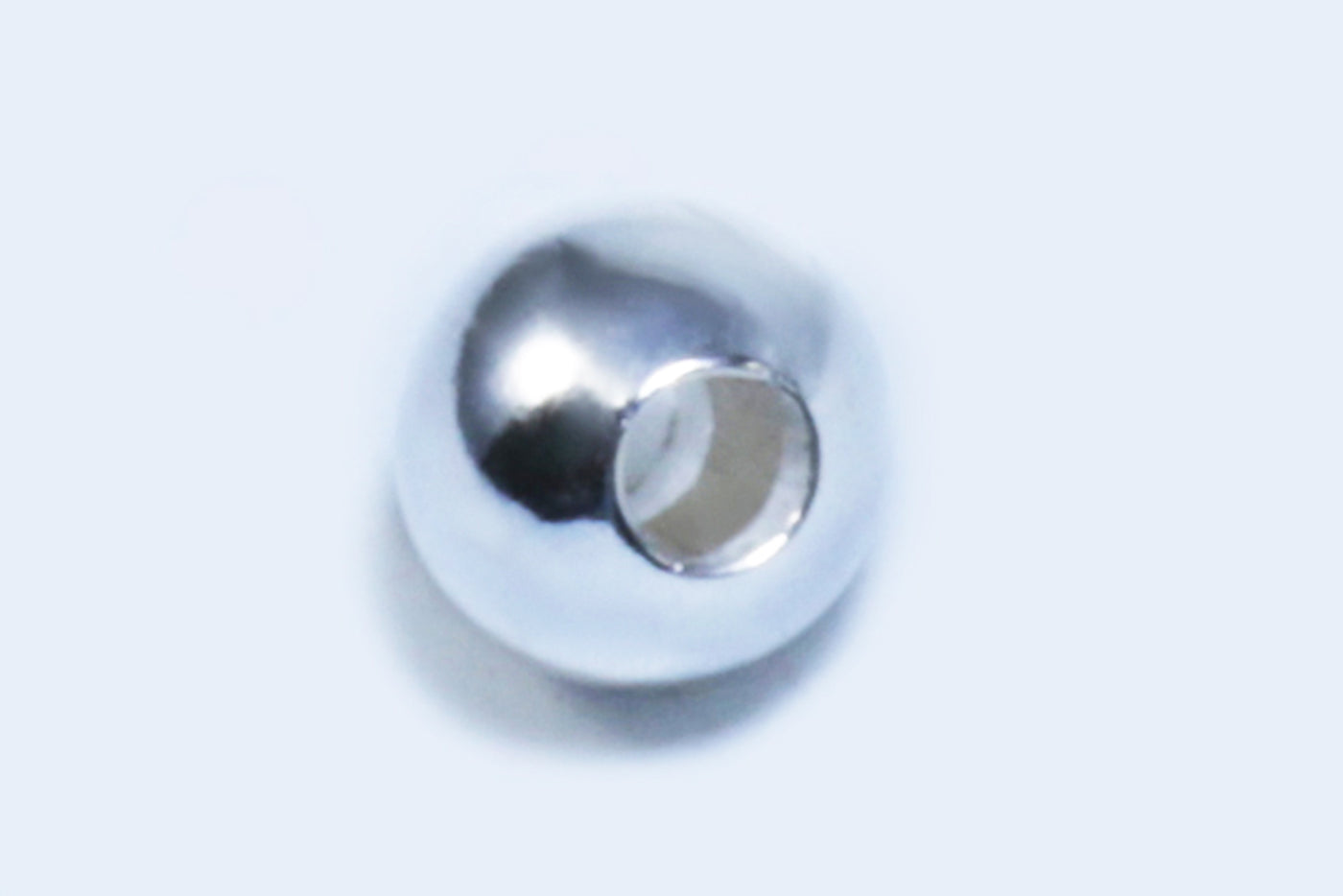 Perlen aus 925 Silber, Ø 6 mm, glatt