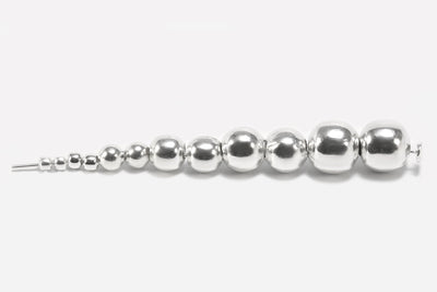 Perlen aus 925 Silber, Ø 6 mm, glatt