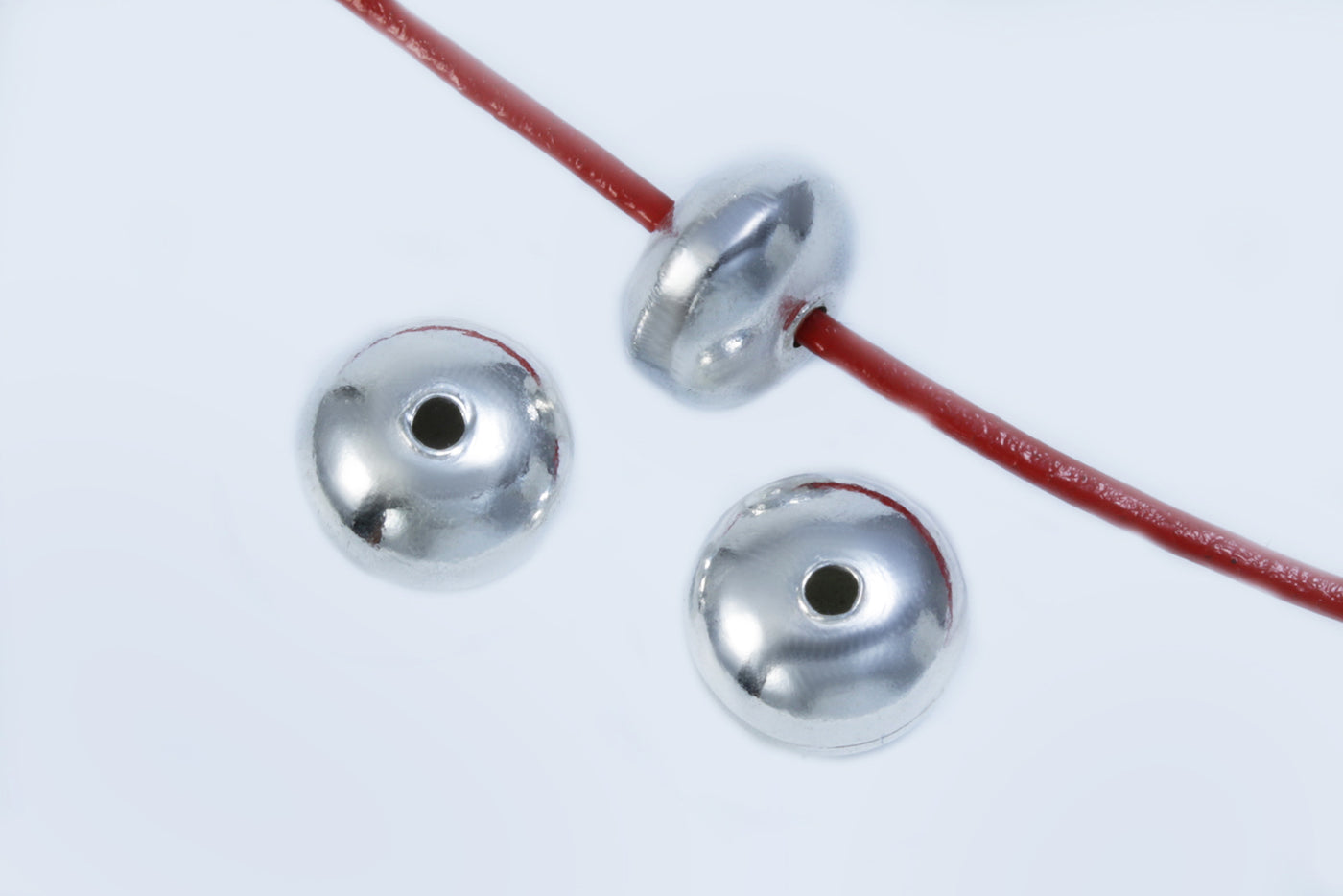Linsen aus 925 Silber, Ø 8 mm