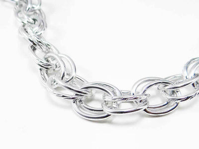Metallkette Aluminium 16x22mm Schmuckkette Alu Kette Meterware Gliederkette 3028