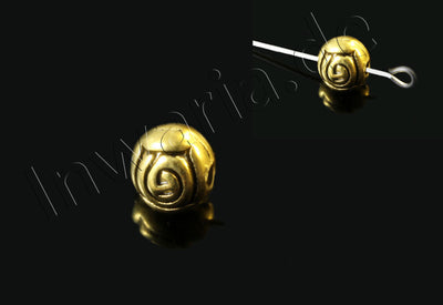 Metallperlen, Zwischenperlen, goldfarben