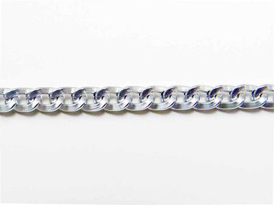 Metallkette Aluminium 5x7mm 1m Panzerkette Alukette Meterware Gliederkette, 1805