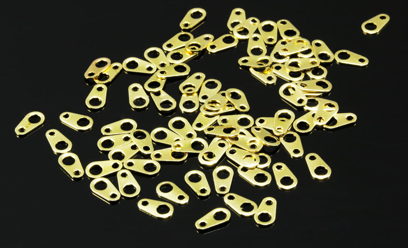 Kettenverbinder, 6 x 4 mm, goldfarben