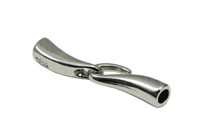 Hakenverschluss, 50 x 8 mm, silberfarben