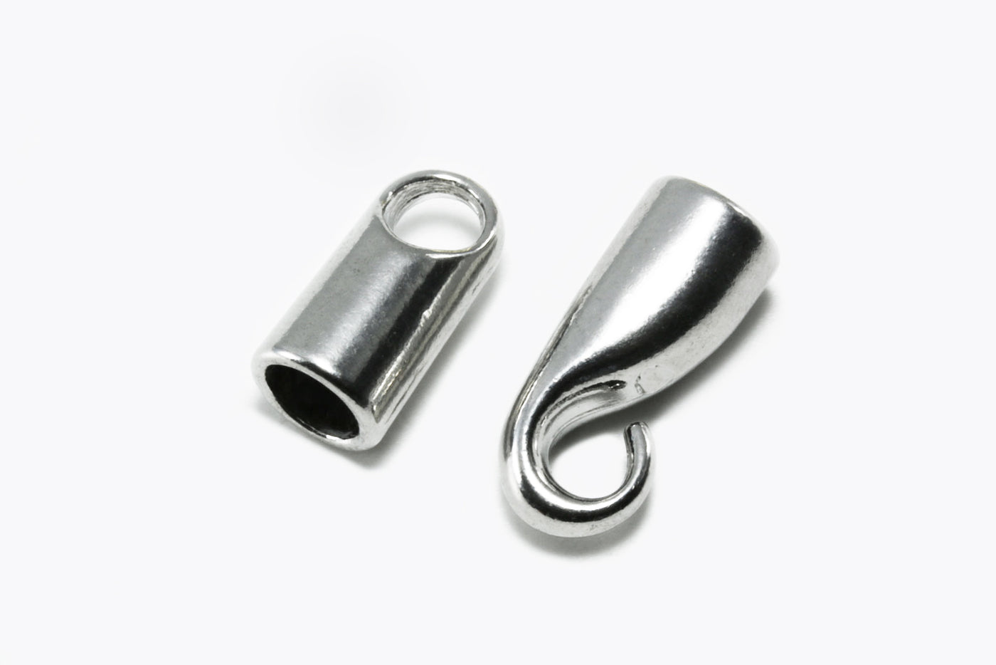 Hakenverschluss für 4mm Bänder, silberfarben
