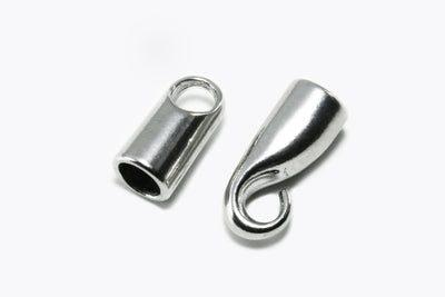 Hakenverschluss für 4mm Bänder, silberfarben