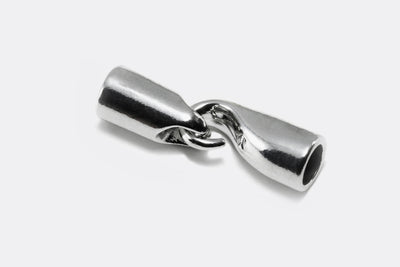 Hakenverschluss für 4mm Bänder, silberfarben