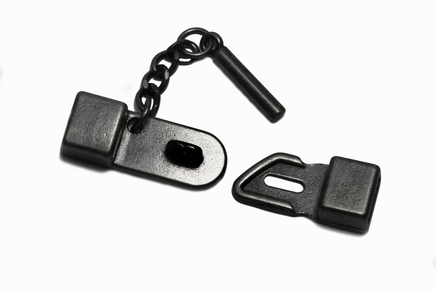 Steckverschluss, 45 x 13 mm, anthrazit