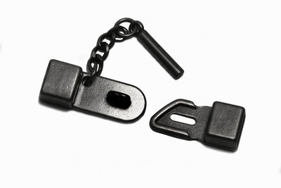 Steckverschluss, 45 x 13 mm, anthrazit