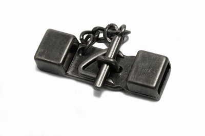 Steckverschluss, 45 x 13 mm, anthrazit