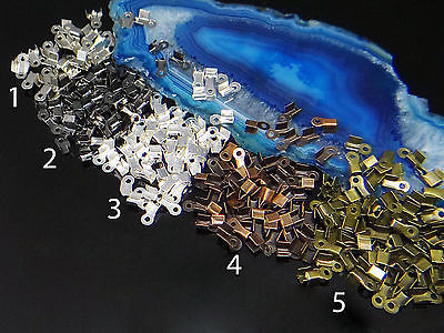Klemmbleche 50 Stk. Endteile 9x3,5 mm Verbinder Endstücke Klemme, S15