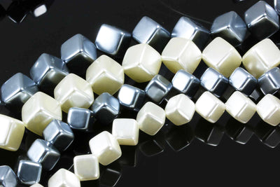 Wachsperlen Würfel, 10 x 10 mm, 10 Stück