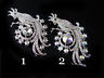 Brosche Papagei Antsecknadel Nadel Metall Strass Steine, neu