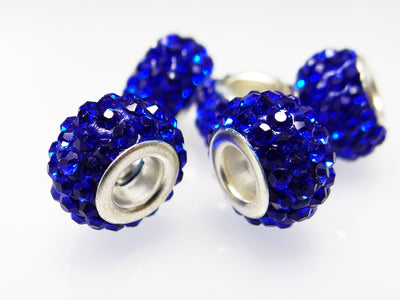 European Bead Kristall Glas Element, 13 x 8 mm