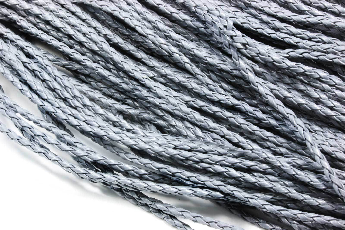 Kunstlederband geflochten, Ø 3 mm, 1 m