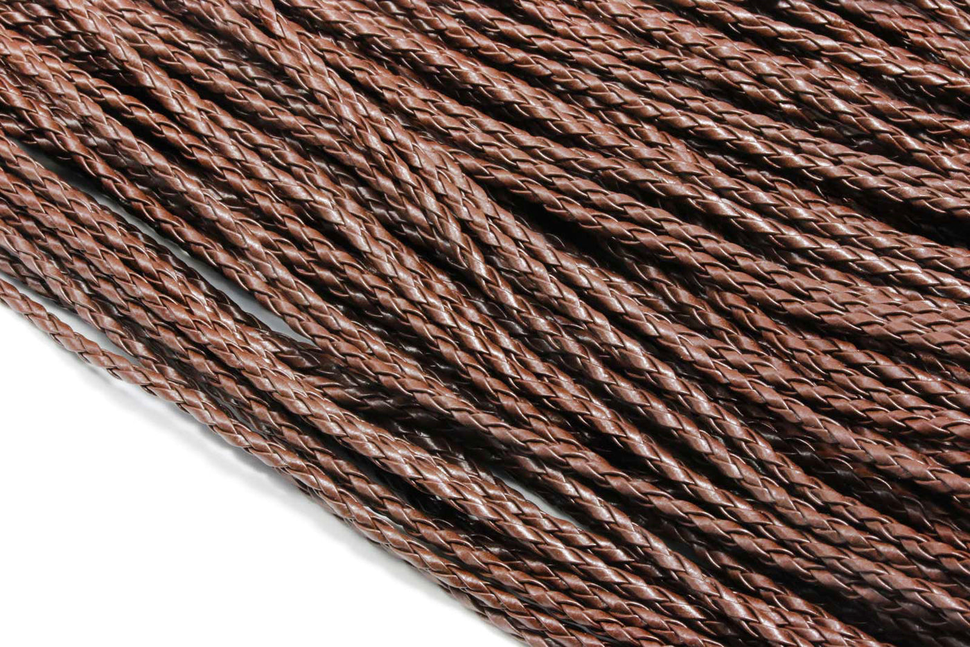 Kunstlederband geflochten, Ø 3 mm, 1 m