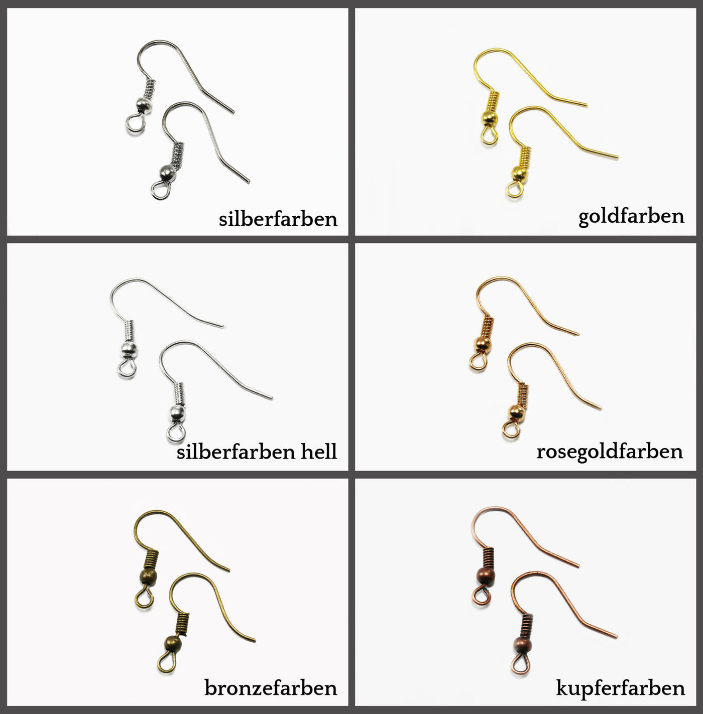 Ohrhaken 18 mm Ohrschmuck 20/50/100 Fischhaken Ohrringe Ohrhänger Brisuren, S5